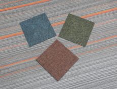 比利時生產的編織地板2TEC2，使用獨特吸音物料。